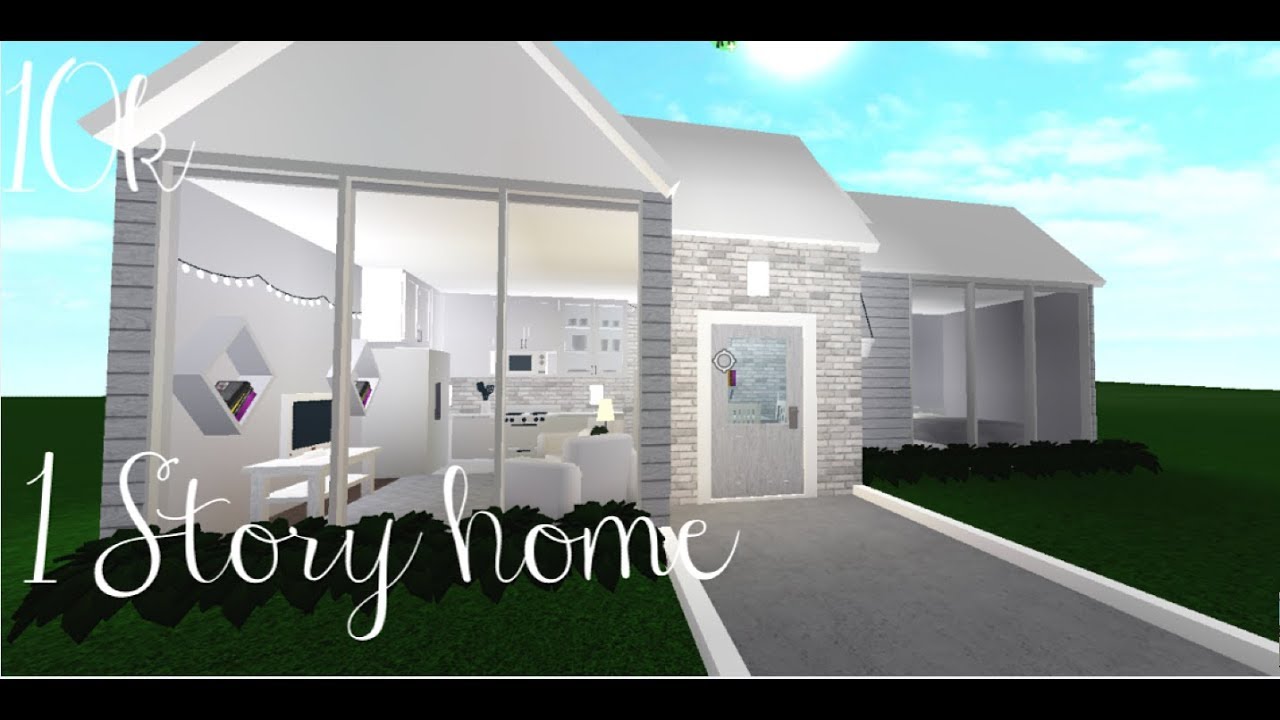 Roblox Bloxburg 1 Story Home 10k Youtube