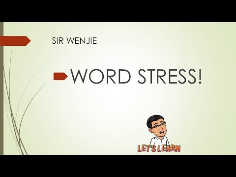 Video: How To Correctly Stress The Word 