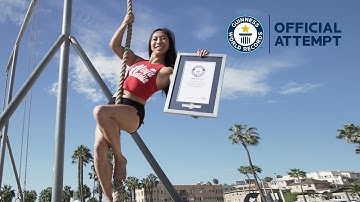 Guinness World Records Official Attempt | 5m Rope Climb