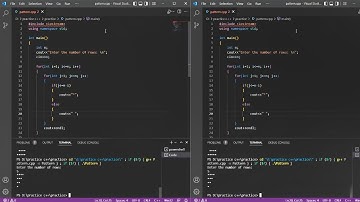 Half Pyramid with 180 Degree Rotation Using C++