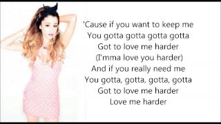 Ariana Grande - Love Me Harder - Ft . The Weeknd - Lyrics On Screen | LyricMaker