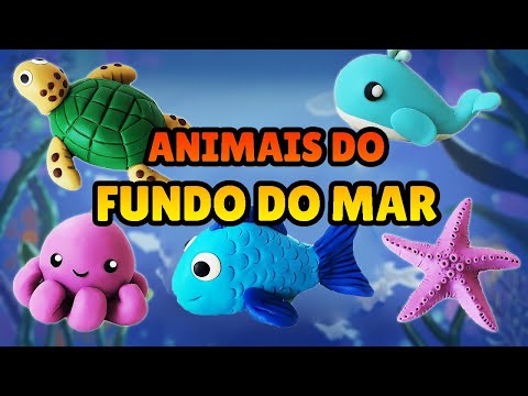 EASY SEA ANIMALS COMPILATION - FISH, OCTOPUS, TURTLE, WHALE AND STARFISH PLAY DOH, PLASTILINA, CLAY