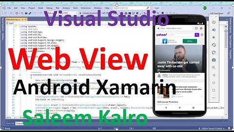 Create a Website in android xamarin WebView