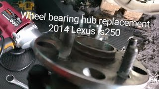 3g Lexus is250 rear wheel hub replacement #wheelhub #lexusis250 #wheelbearing