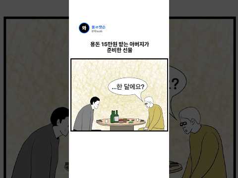 한달 용돈 15만원 받는 아버지가 준비한 선물 thumbnail