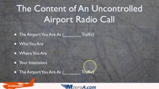 Uncontrolled Airport Radio Communications - Day 23 #31DaySPC