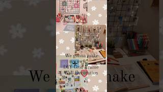 DIY wall grid/ stick wall grid/ study table decor idea/ bestoutofwaste/ shorts/ Crafty Shikha