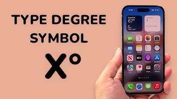 How To Type Degree Symbol On iPhone Keyboard