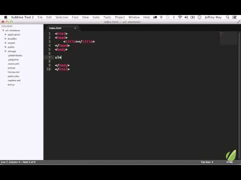Sublime Text 2 tutorial part 14: Zen Coding