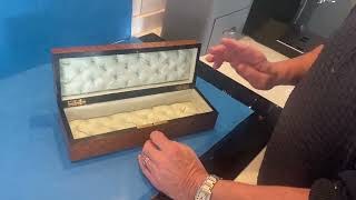 19th Century French Burr Cedar Glove Box.