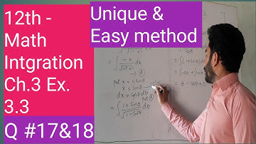 Fsc second year integration ch. 3 Exercise 3.3 Q#17, 18