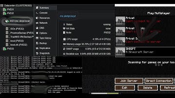 Minecraft Server in 5 Mins! - Proxmox Debian LXC -  Script + Download - Deutsch