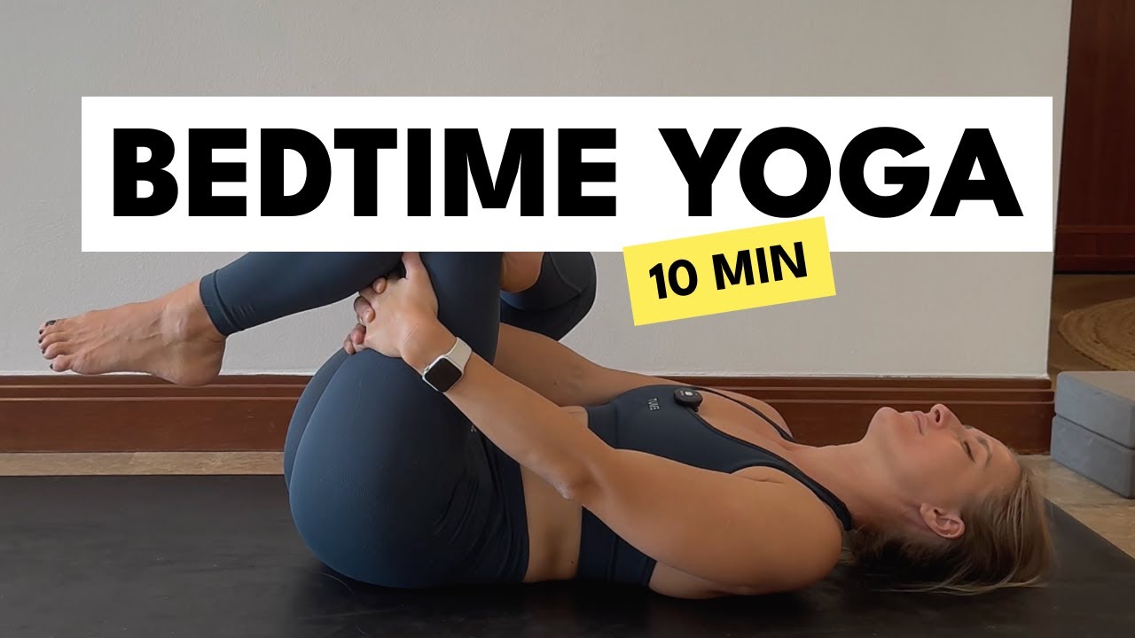 10 Min Bedtime Yoga Stretch to Release Tension and Stress | Wind Down ...