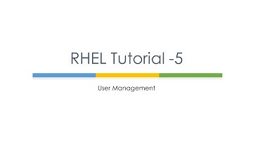 RHEL Tutorial 5 (User Management) : Linux Tutorials : Linux User Management
