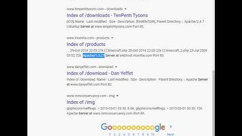 Google Dork: Discover Apache Web Servers