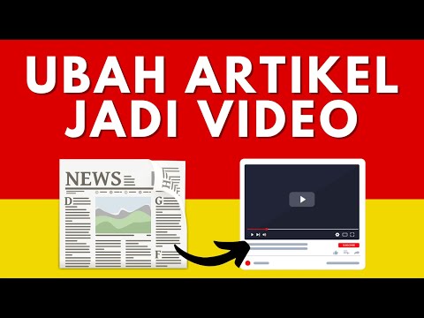 Cara Merubah ARTIKEL JADI VIDEO untuk YOUTUBE Paling MUDAH!