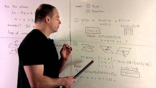Multivariable Calculus: Are the planes 2x - 3y + z = 4 and x - y +z...