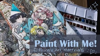 Watercolor with Me! | ft. Phoenix Art Materials