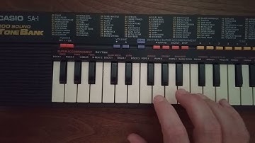 Vintage Casio SA-1 100 Sound Tone Bank Keyboard