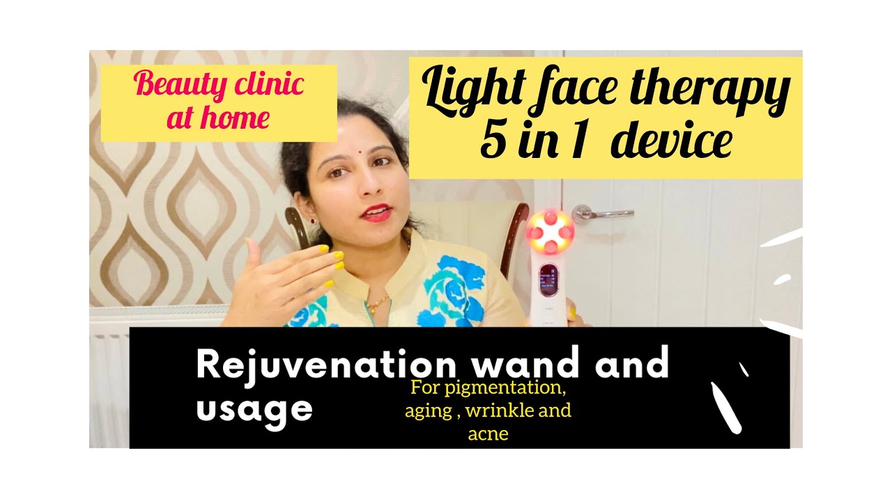 Clinic Face therapy at home|| 5 in1 wand  