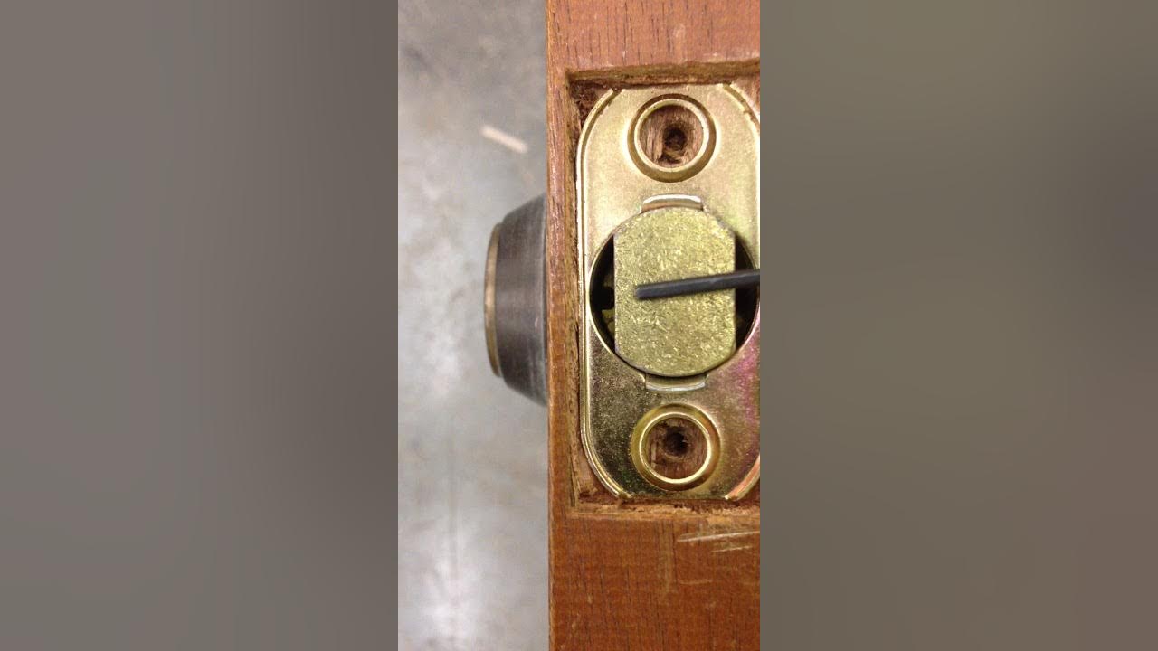 How to remove an old corbin deadbolt YouTube
