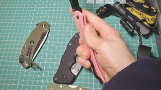 Закрытие ножей с замком Tri-Ad Lock / Back-lock против Liner lock