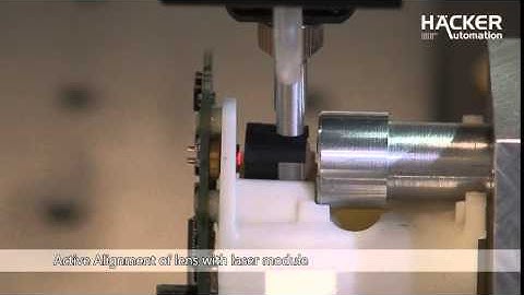 Active Alignment of lens with laser module