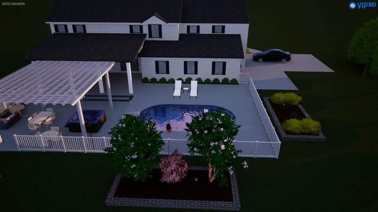 Modern Inground Optimum Pool Design