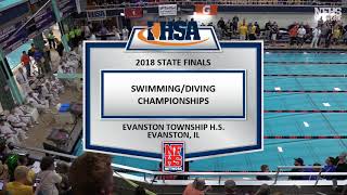 2018 IHSA Boys Swimming & Diving State Finals