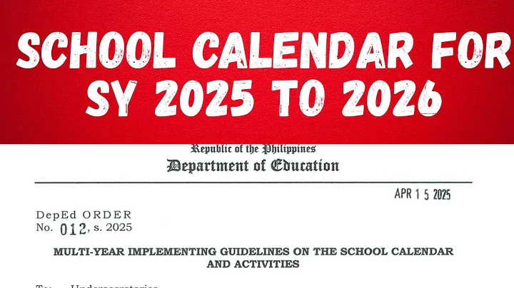 SCHOOL CALENDAR for 2025 to 2026 for DepEd! Download now.