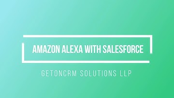Creating leads using Amazon Alexa with salesforce