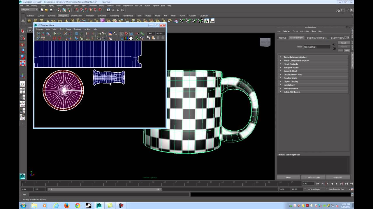 unwrapping in maya - YouTube