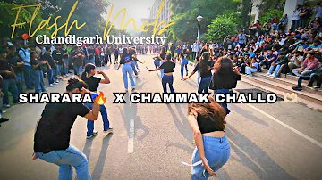 FLASH MOB🥳 || CHANDIGARH UNIVERSITY ✨|| SHARARA🔥 X CHAMMAK CHALLO 🫶🏻 ||