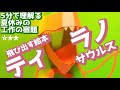 【5分で理解る!】飛び出す恐竜絵本工作! 中級編:ティラノサウルス【データDL/夏休みの宿題】