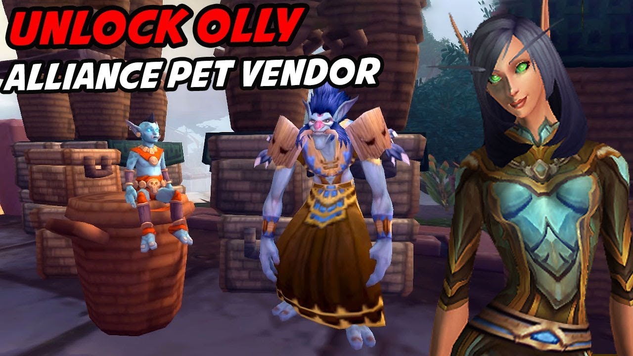 How to Unlock the Pet Vendor Selling Alliance Pets in Battle for