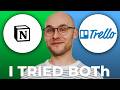 Notion vs Trello with Power Ups as simple CRM Review – Still Good?