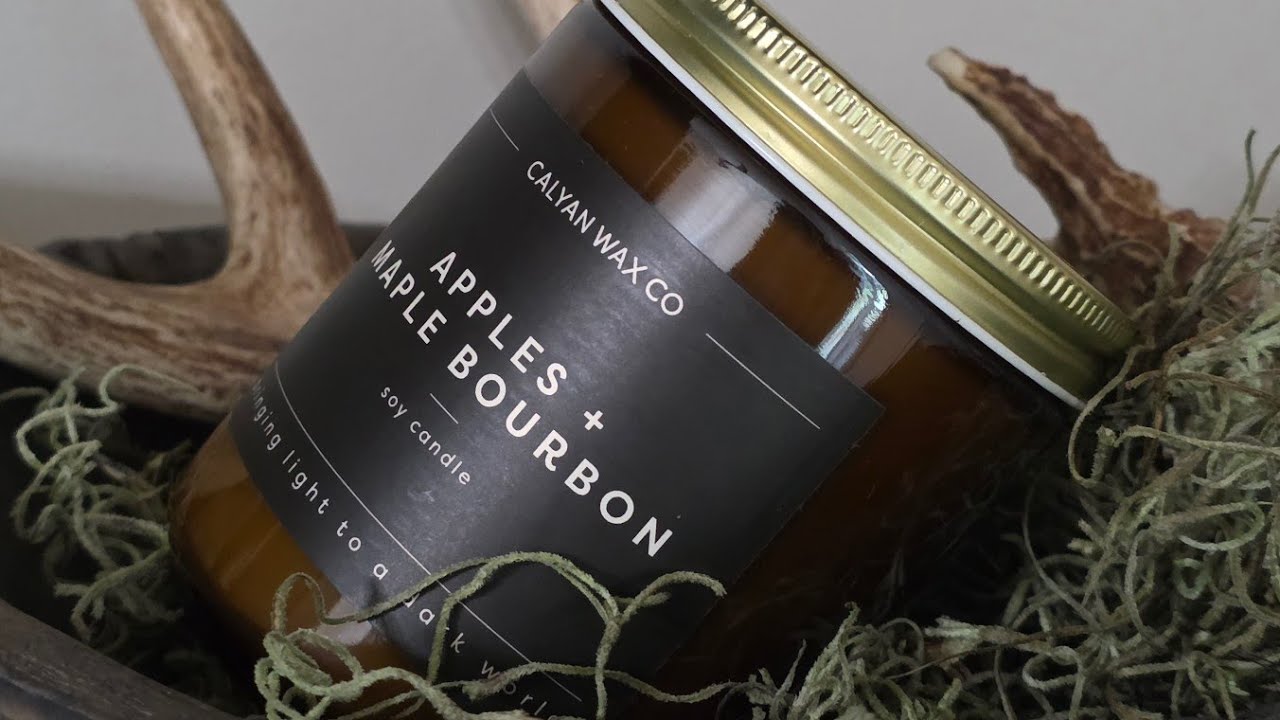 Обзор свечей Calyan Wax Co. Apples & Maple Bourbon | Роскошная нетоксичная соевая свеча