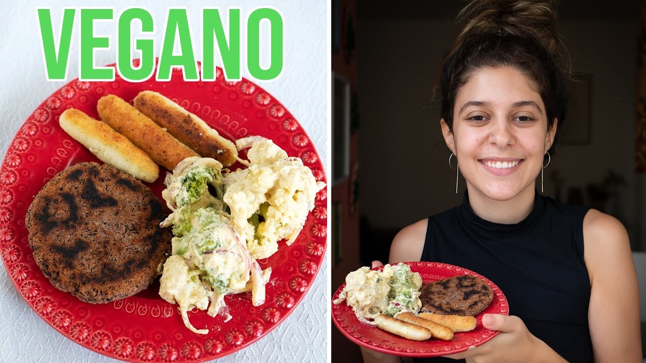 MEU ALMOÇO VEGANO | Fácil e Gostoso!