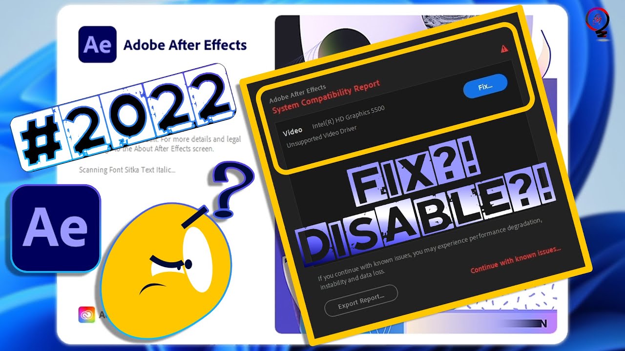 System Compatibility Report in After Effects 2022💻 What is That⁉️🤔 How ...