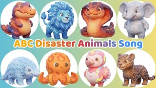 Abc Clay Disaster Animals Learn Alphabet Animals Meteor Tornado Song For Kids