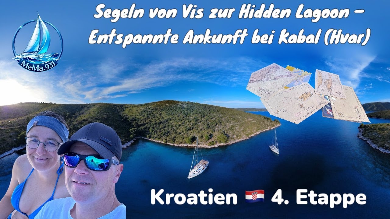 ⛵ Segeln von Vis zur Hidden Lagoon – Entspannte Ankunft bei Kabal (Hvar) 🌅🇭🇷