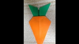 折り紙 簡単 ニンジン 折り方 作り方 Youtube