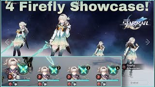 4 Firefly Duplicate Team Showcase | Honkai Star Rail Indonesia