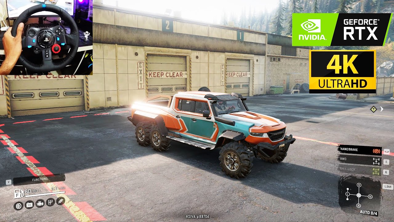 Rezvani Hercules 6x6 | Snowrunner Gameplay with Logitech G29