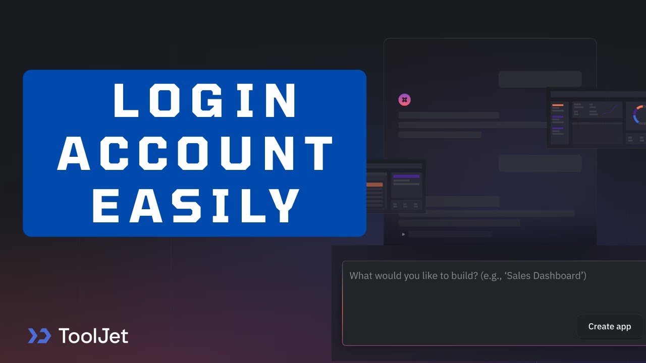 How to Login in Tooljet AI 2026? - YouTube