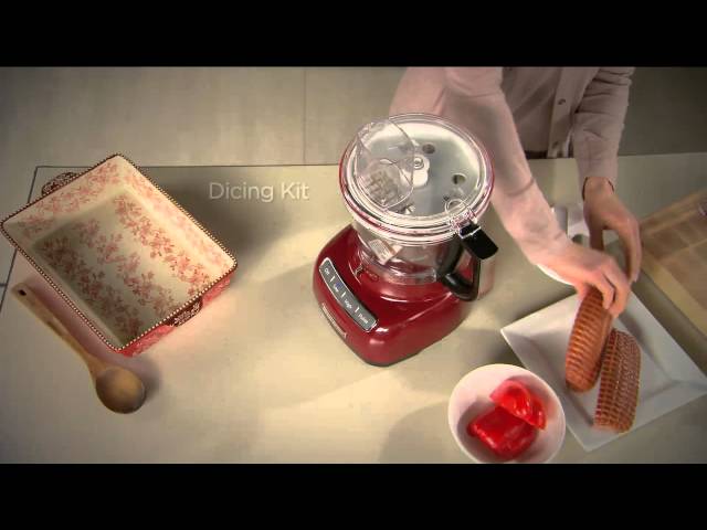 How to use the Dicing Kit for the 13 Cup KitchenAid Exact Slice Food  Processor (041) 