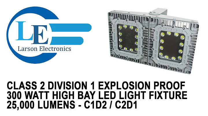 Class 2 Division 1 Explosion Proof 300 Watt High Bay LED Light Fixture 25,000 Lumens - C1D2 / C2D1