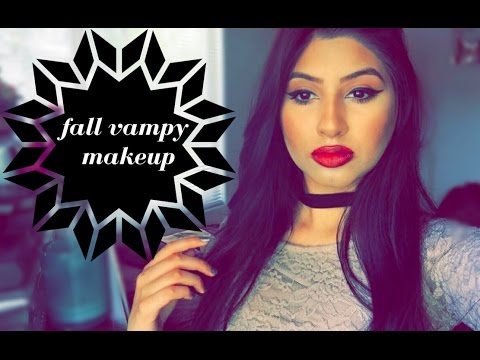 VAMPY FALL Makeup & hair - YouTube