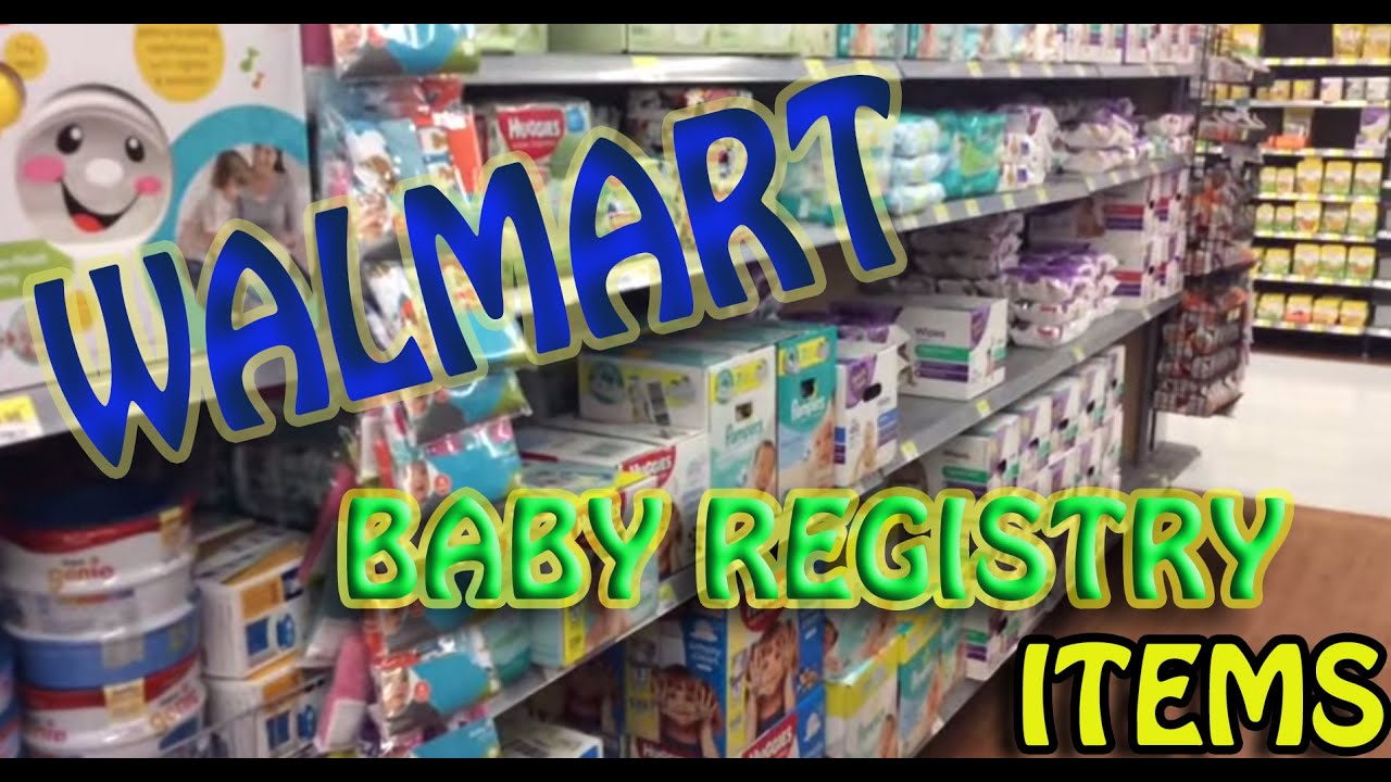 How do you use the Walmart baby registry?