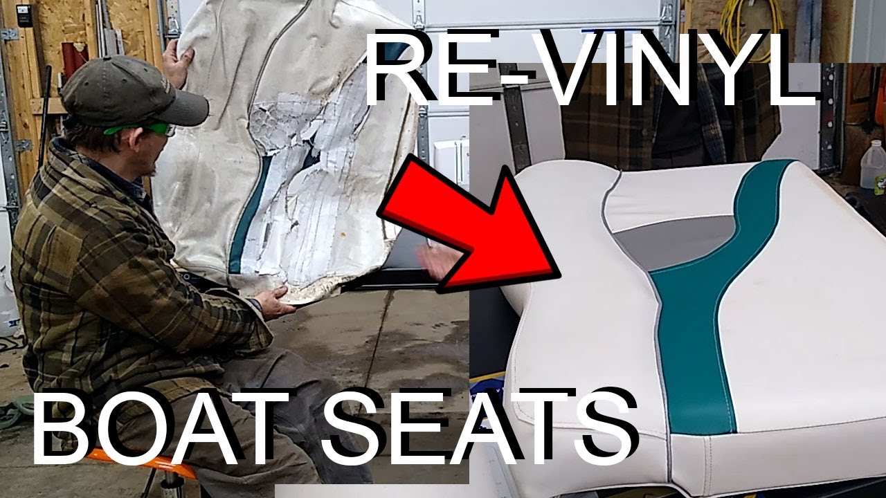 How we Replaced our Vinyl Boat Seat Covers YouTube